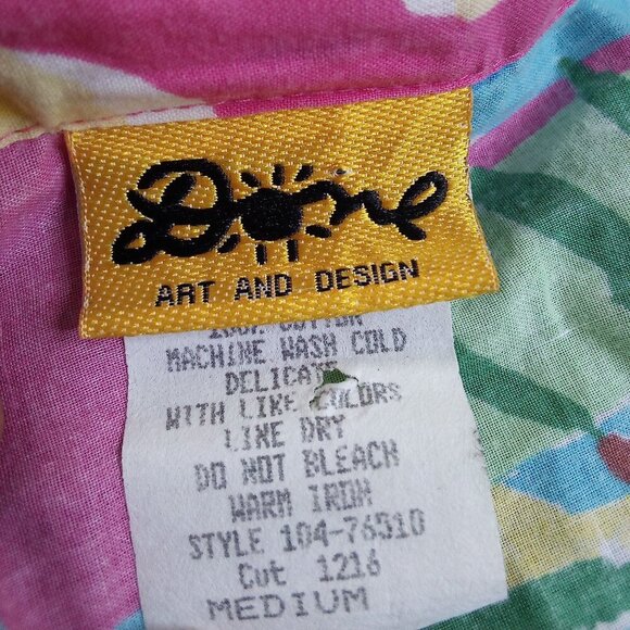 Vintage Ken Done Art To Wear Hawaiian Shirt & Pants Set - Picture 3 of 9